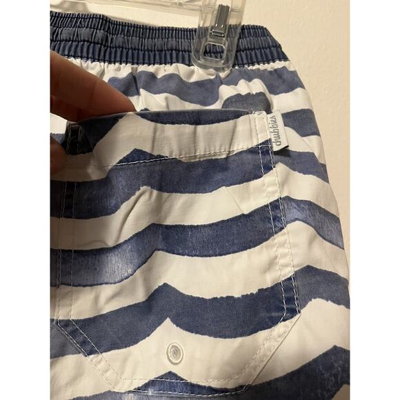 Chubbies Swim Trunks Mens Large Blue White Striped Lined Shorts Bathing Suit - Picture 4 of 12